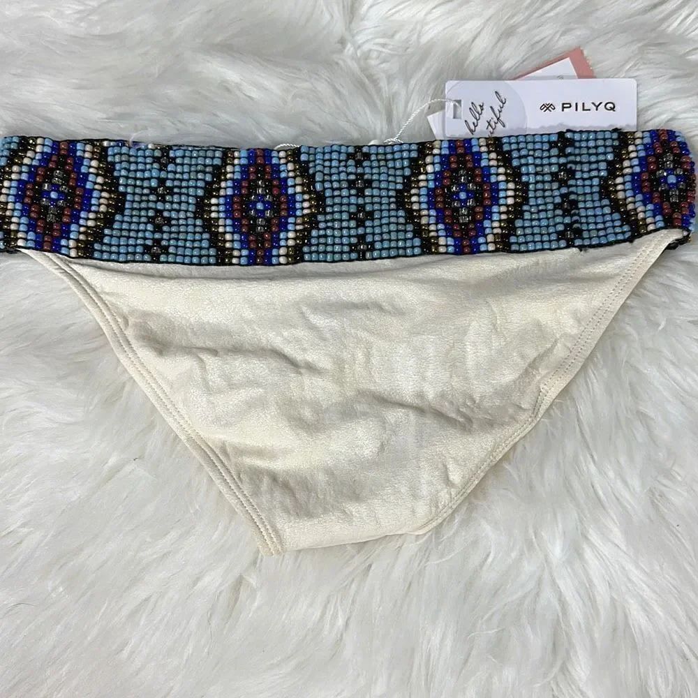 Pilyq beaded belted bikini bottoms. XS/S - Picture 7 of 7